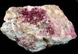 Roselite and Calcite Crystals on Matrix - Morocco #44767-1
